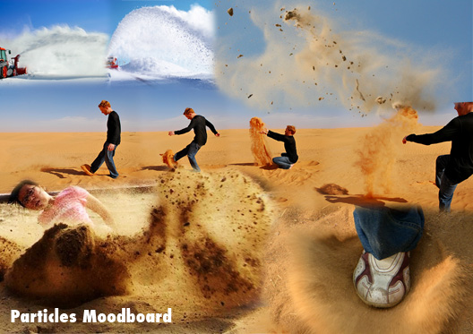 particles moodboard